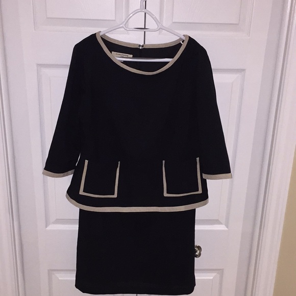 Evan Picone Ladies Dress Size 14 Black Business Office Wear - Picture 1 of 10